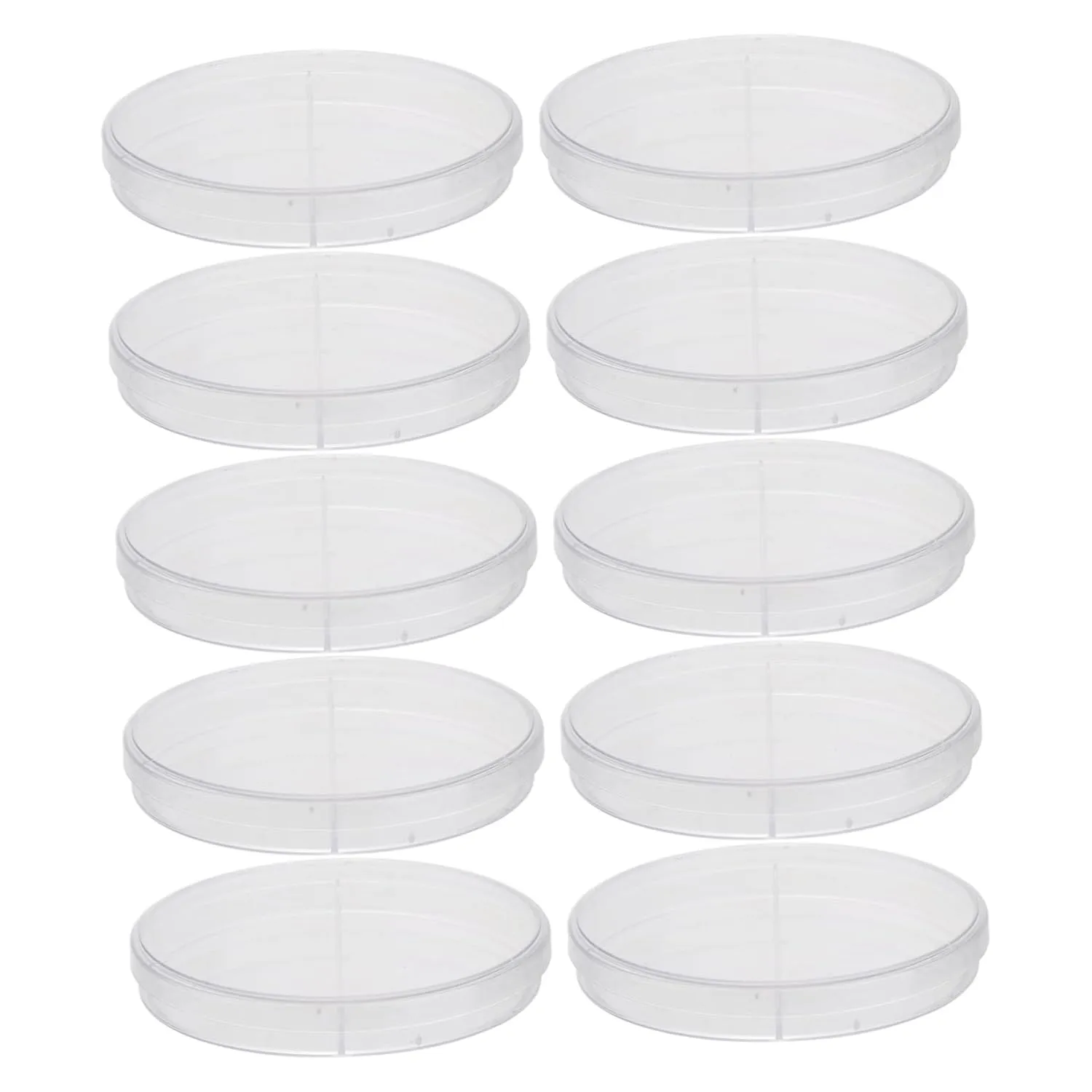 10pcs Lab Petri Dish Culture Plate Dosh Dish Set Multi-Compartment Easy to Carry