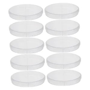 10pcs Lab Petri Dish Culture Plate Dosh Dish Set Multi-Compartment Easy to Carry