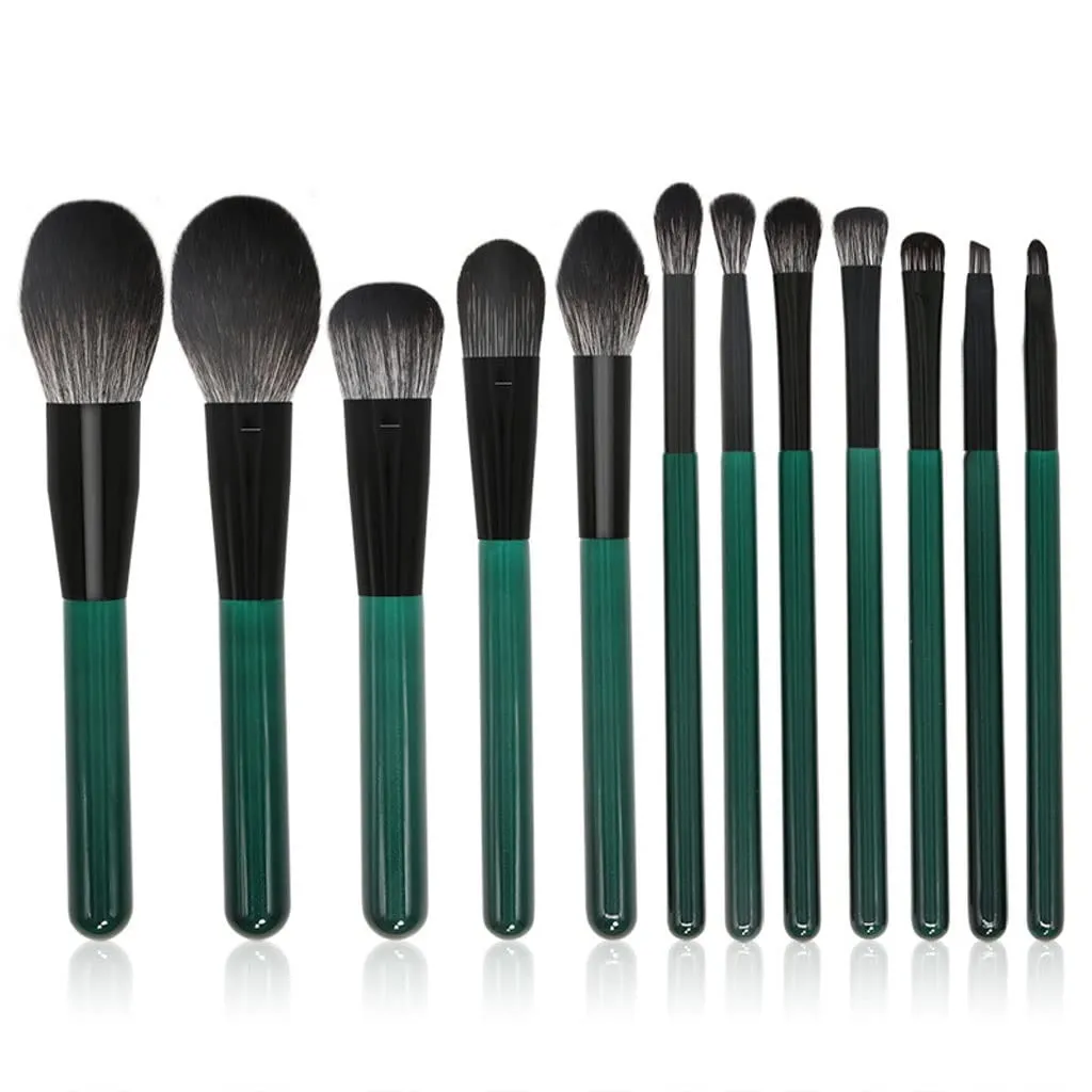 12 Makeup Brush Set Full Set Of Wooden Handle Loose Powder Brush Beauty Tools