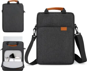 13 inch Laptop Sleeve with Shoulder Strap and Handle,Computer Bag Carrying Case for 13.3 Apple MacBook iPad,Chromebook