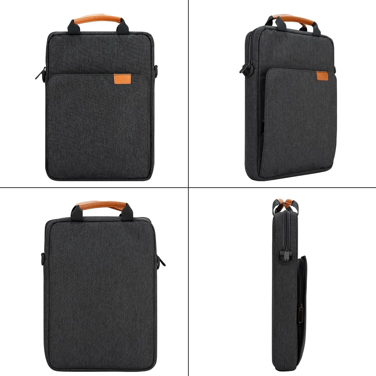 13 inch Laptop Sleeve with Shoulder Strap and Handle,Computer Bag Carrying Case for 13.3 Apple MacBook iPad,Chromebook