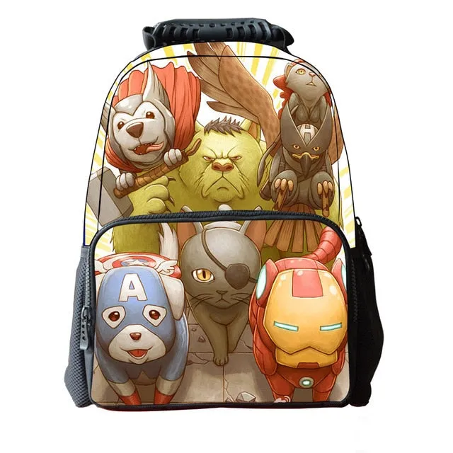 16 Inch 3D Animal  School Bag