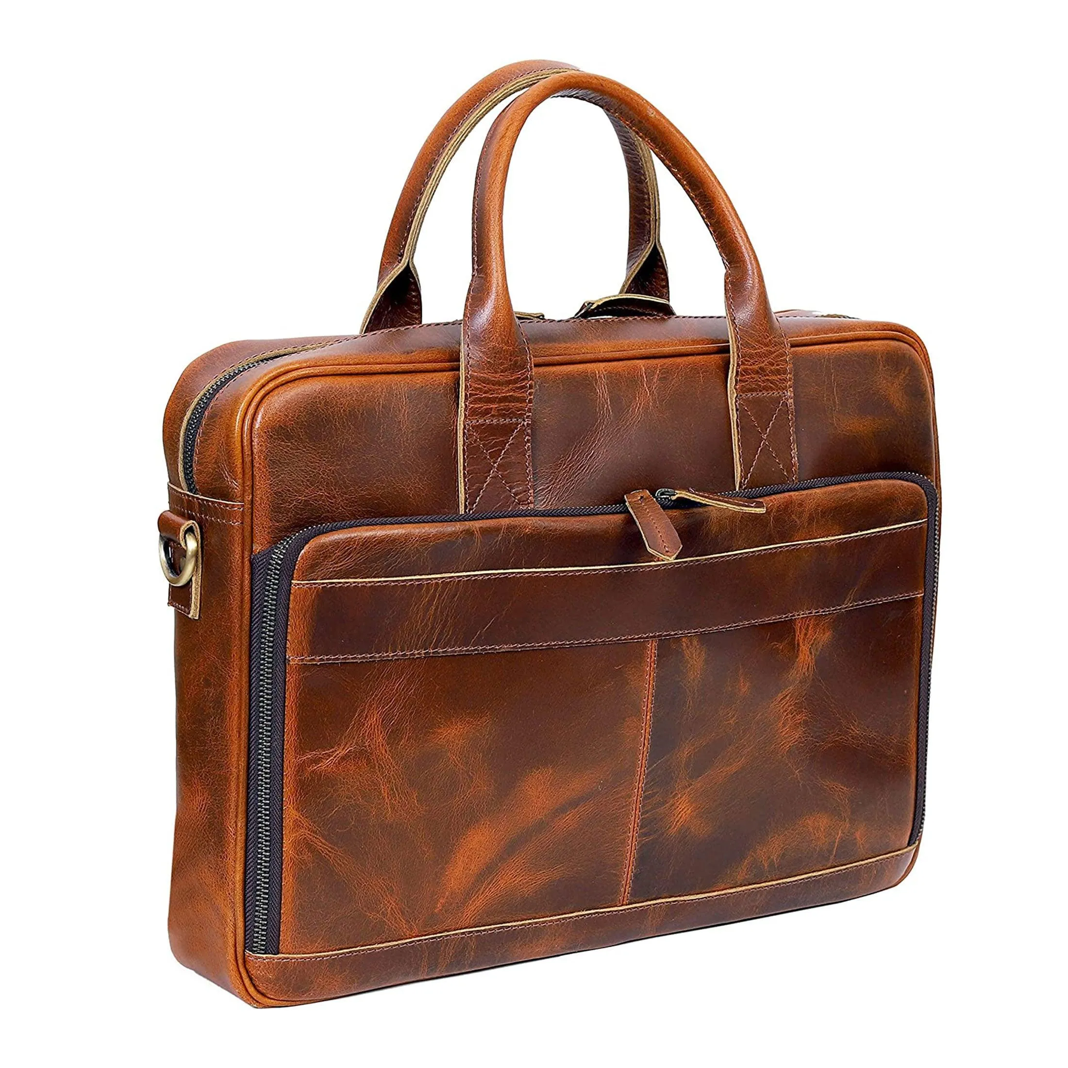18-Inch Leather Briefcase