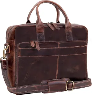 18-Inch Leather Briefcase