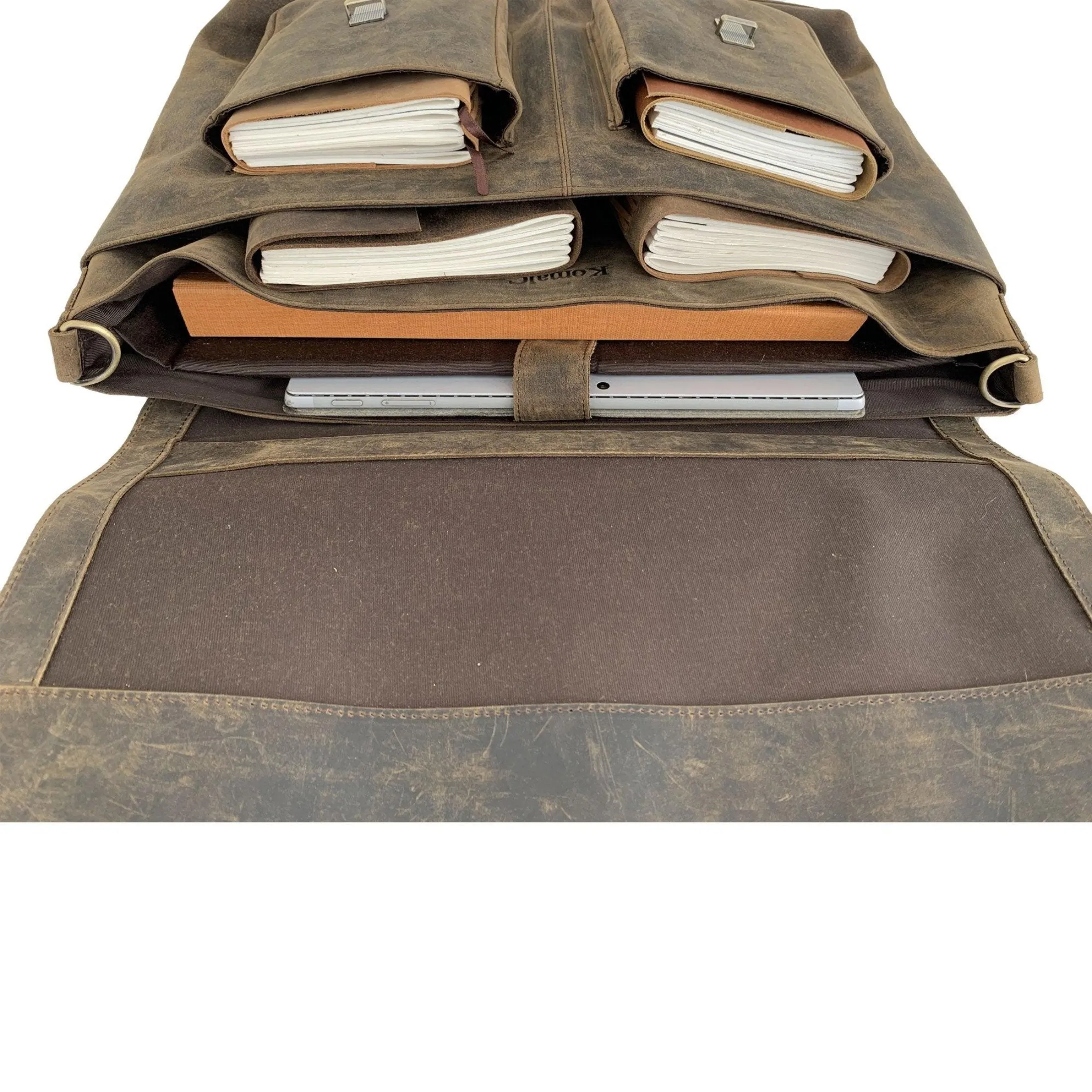 18-Inch Leather Briefcase