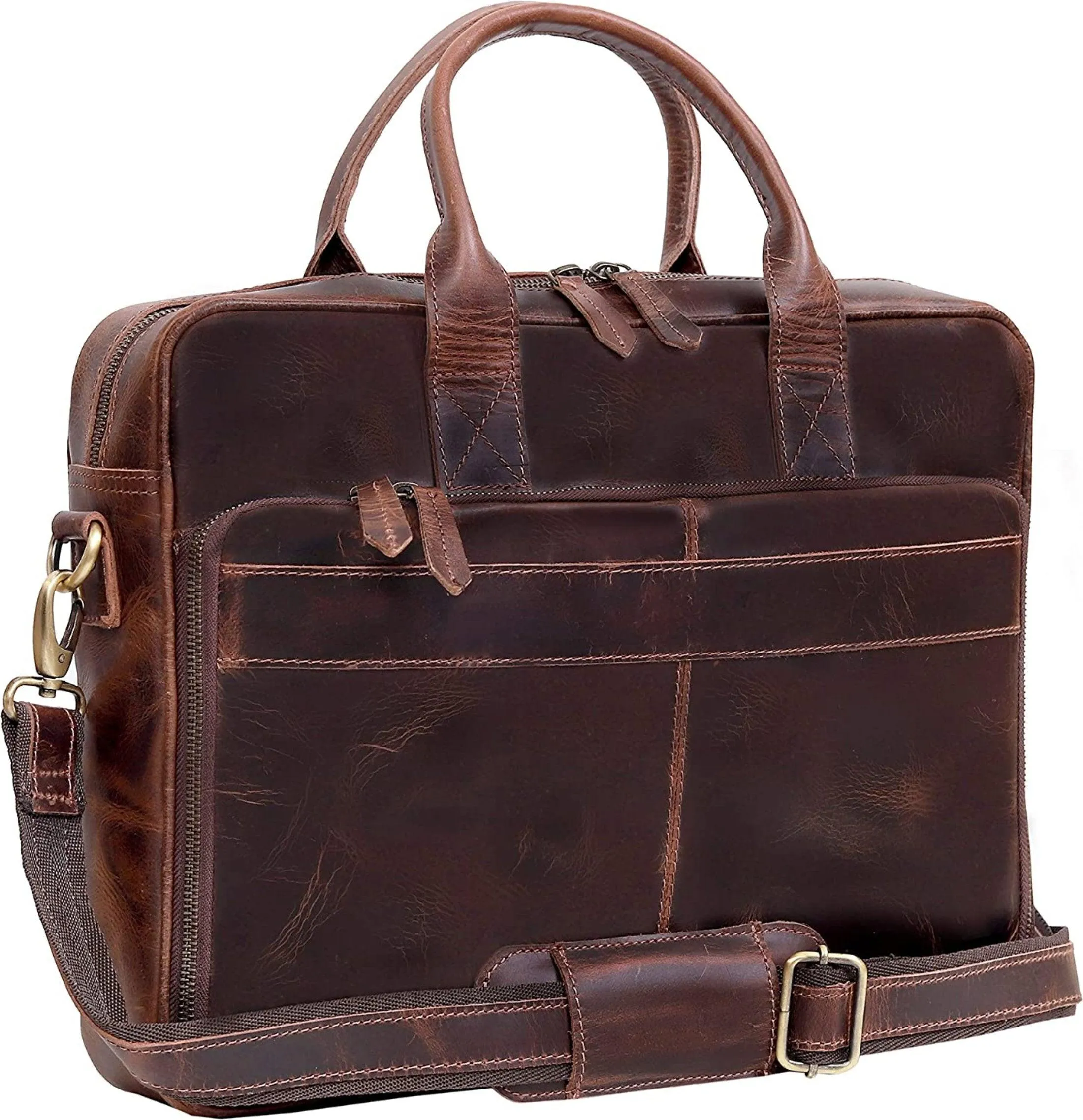 18-Inch Leather Briefcase