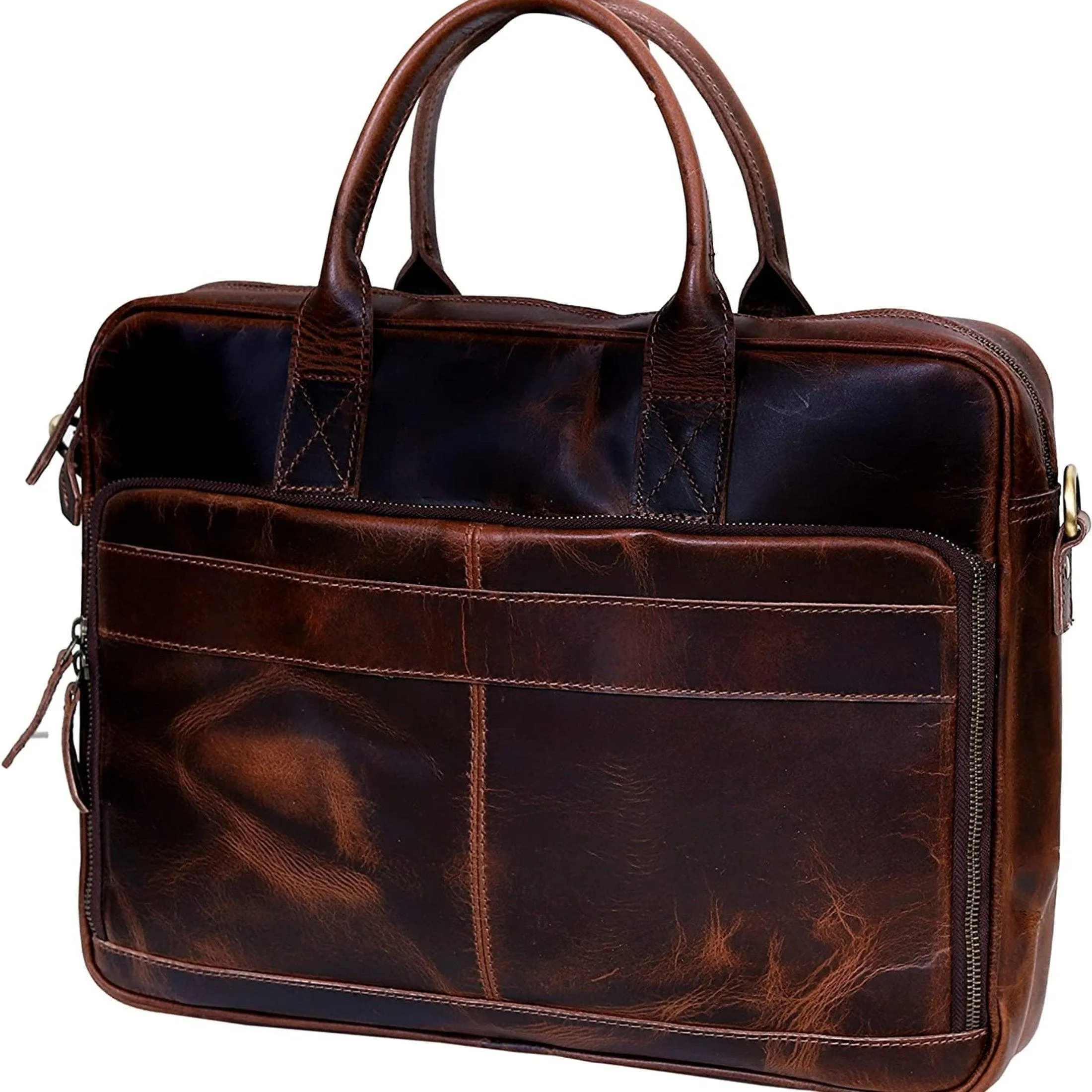18-Inch Leather Briefcase