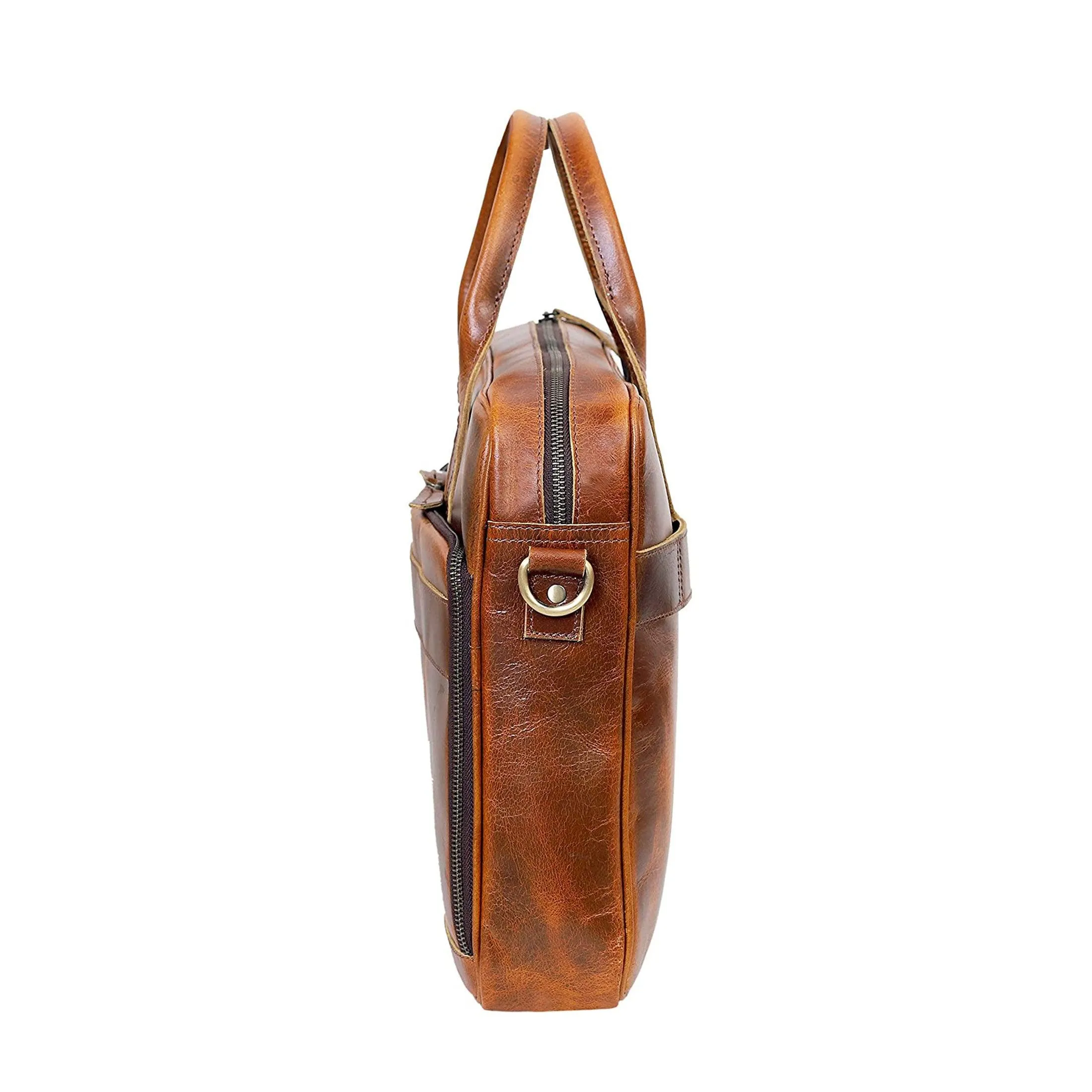 18-Inch Leather Briefcase