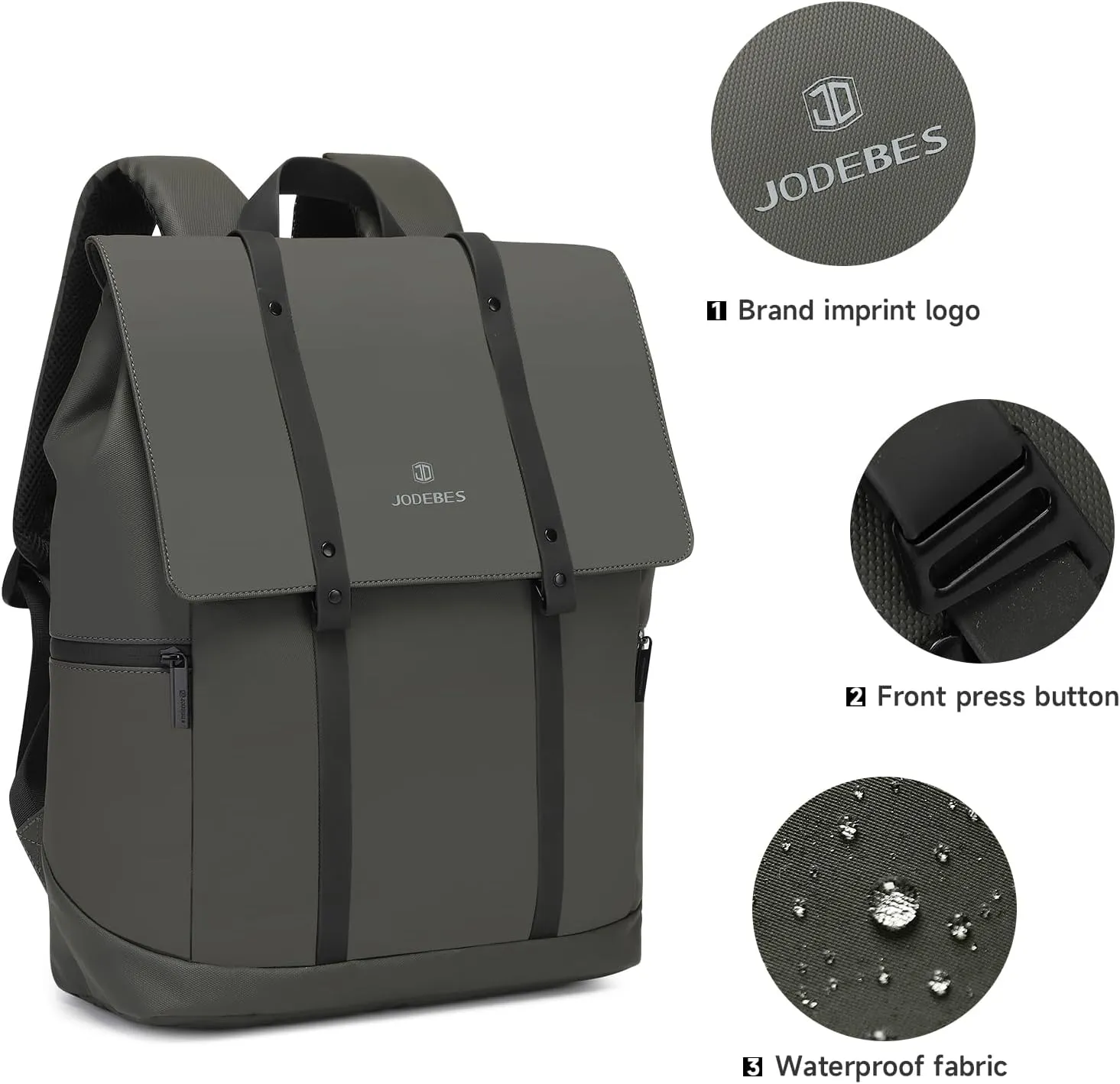 18L Travel Laptop Backpack,Business Anti Theft Slim Sturdy Laptops Backpack,Water Resistant College School Computer Bag Gift for Men & Women Fits 15.6 Inch Notebook(Green)