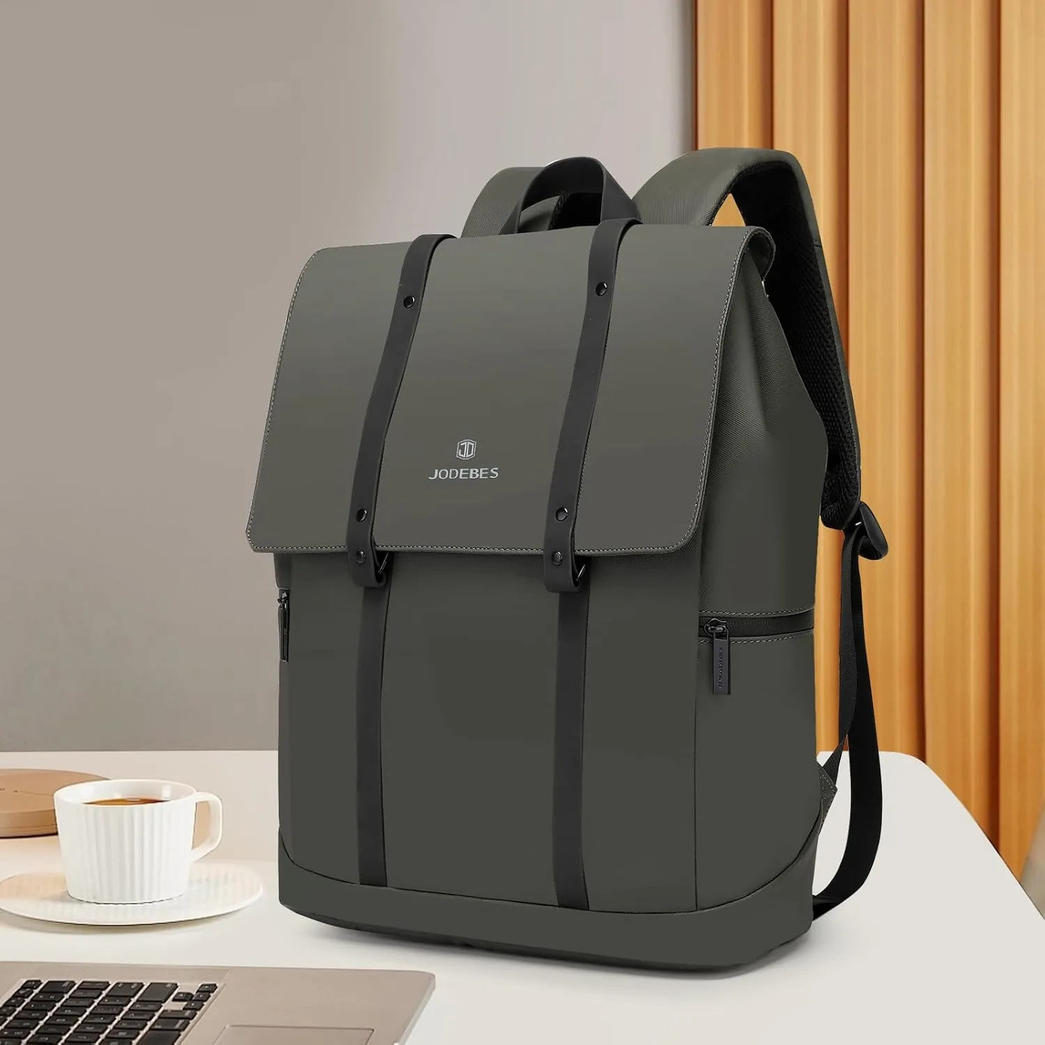 18L Travel Laptop Backpack,Business Anti Theft Slim Sturdy Laptops Backpack,Water Resistant College School Computer Bag Gift for Men & Women Fits 15.6 Inch Notebook(Green)