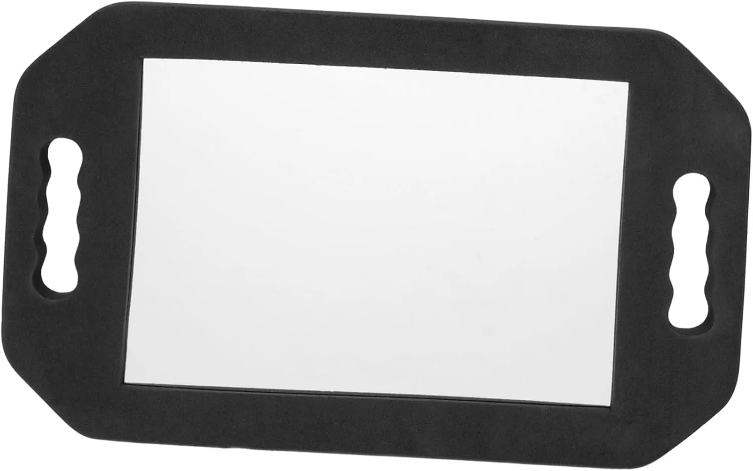 1Pc Frame Rectangular Makeup Mirror Dual Handle Design for Home Salon Use Hair Salon Mirror Lightweight for Hairstyle Checks