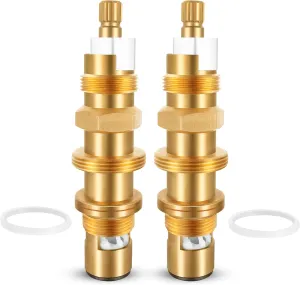 2 Pack 910-030 Shower Cartridge Compatible with Price Pfister Shower Valve, Ceramic Disc Cartridge Replacement Parts Compatible with Pfister Bathroom Shower Valve Faucet Cartridge, Brass Construction