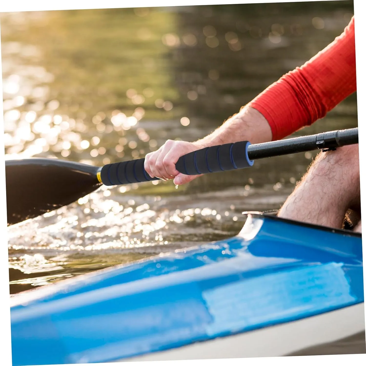2 Pairs Colorful Sponge Grips Non-Skid Paddle Grips Kayak Paddle Grips Paddle Sponge Handle Cover Hand