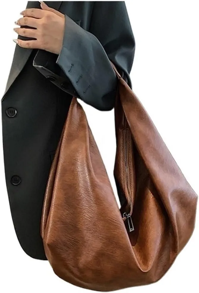 2024 New Women's Leather Handbag Large Capacity Soft Crossbody Handbag Daily Travel Business Activities