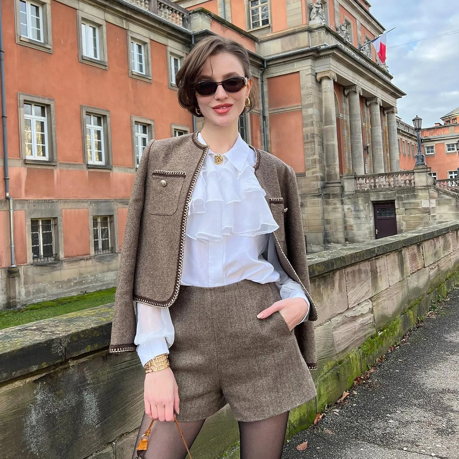 2025 Womens Casual Blazers Long Sleeve Work Office Open Front Suit Jacket Business Blazer