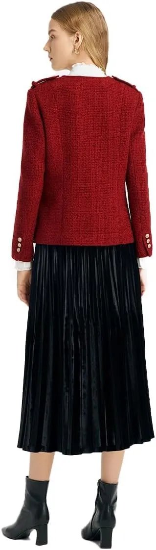 2025 Womens Casual Blazers Long Sleeve Work Office Open Front Suit Jacket Business Blazer