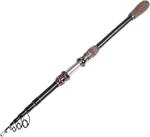 2.4M Telescopic Fishing Pole Portable Sea Fishing Rod for Freshwater and Saltwater Ergonomic Handle Tangle Design Stylish Fishing Gear for