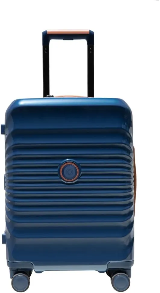 28" Lightweight Hardshell Luggage - Expandable Checked Suitcase with Lock, USB Charging Port & Wheel Lock - Spinner Wheels & Leather Handle (Blue   ABS PC)