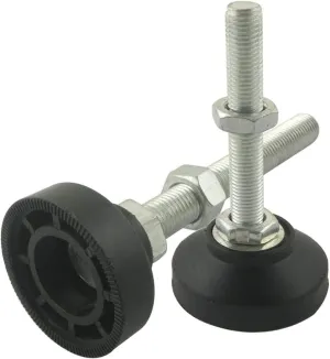 2pcs Adjustable Furniture Thread Leveling Feet, Nylon Base 80mm Diameter, for Sofa, Cabinet, Workshops, Offices Foot Cups (Size : 80xM16x120mm)