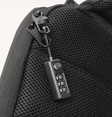 3-Position combination lock Resettable Coded Lock Backpack Zipper Lock Luggage Padlock Dormitory Cabinet Lock