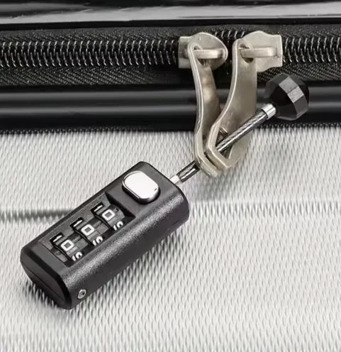 3-Position combination lock Resettable Coded Lock Backpack Zipper Lock Luggage Padlock Dormitory Cabinet Lock