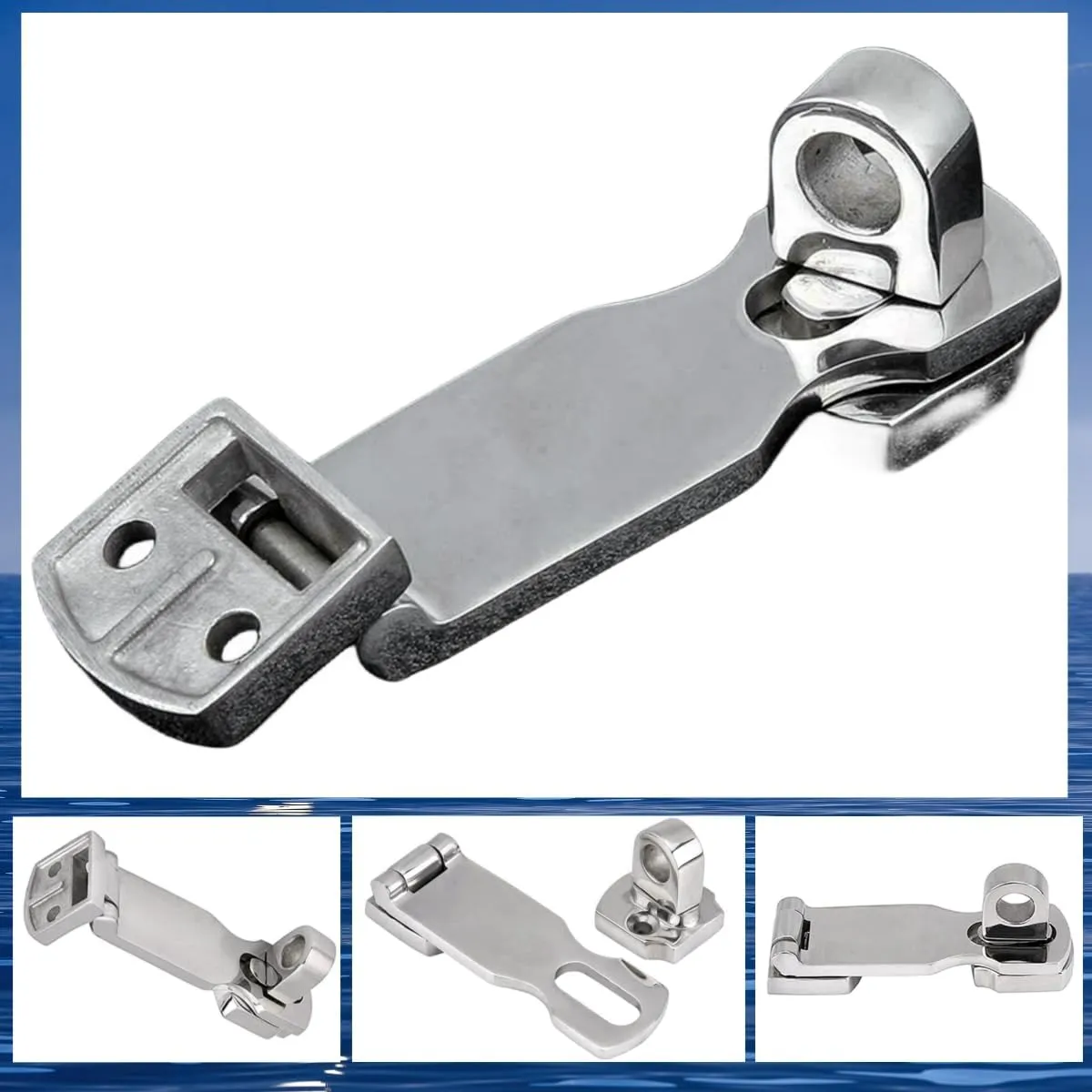 316 Marine Grade Stainless Steel，Boat Door Hatch Anti-Rattle Latches, Marine Grade Lockable Hold Down Clamp Latches