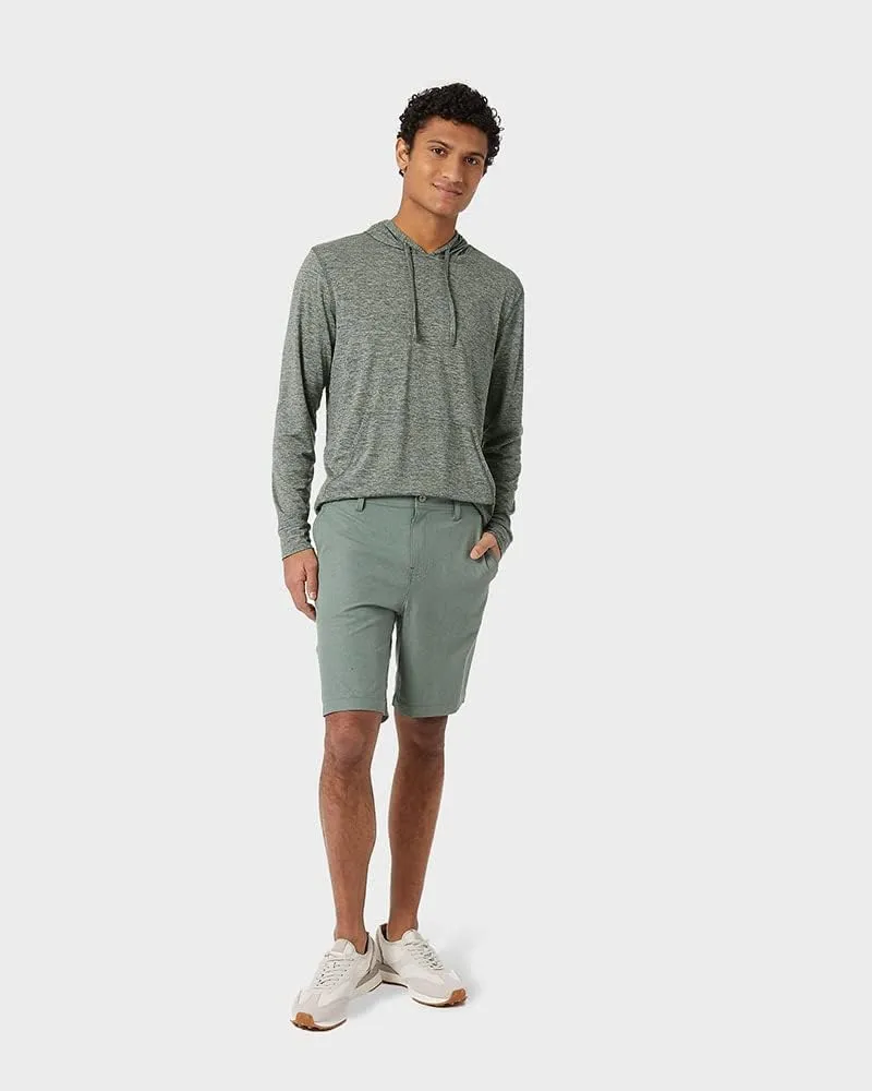 32 Degrees Men's Cool Classic Long Sleeve Hooded T-Shirt | Anti-Odor | 4-Way Stretch | Moisture Wicking