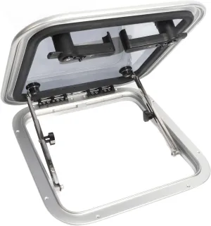 360x360mm Boat Ventilation Hatch Window Square Slide Out Deck Porthole Skylights Escape Window for 3-23mm Thickness Marine Yacht Motorhomes