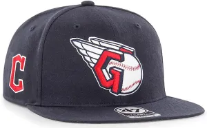 47 MLB Sure Shot Captain Hat Adjustable Structured 6-Panel Snapback Hat Cap, Adult One Size Fits All