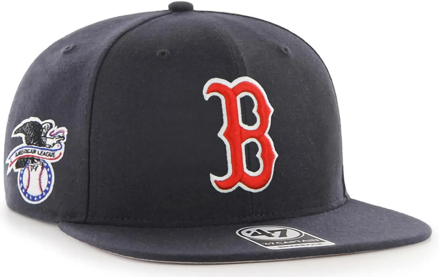 47 MLB Sure Shot Captain Hat Adjustable Structured 6-Panel Snapback Hat Cap, Adult One Size Fits All