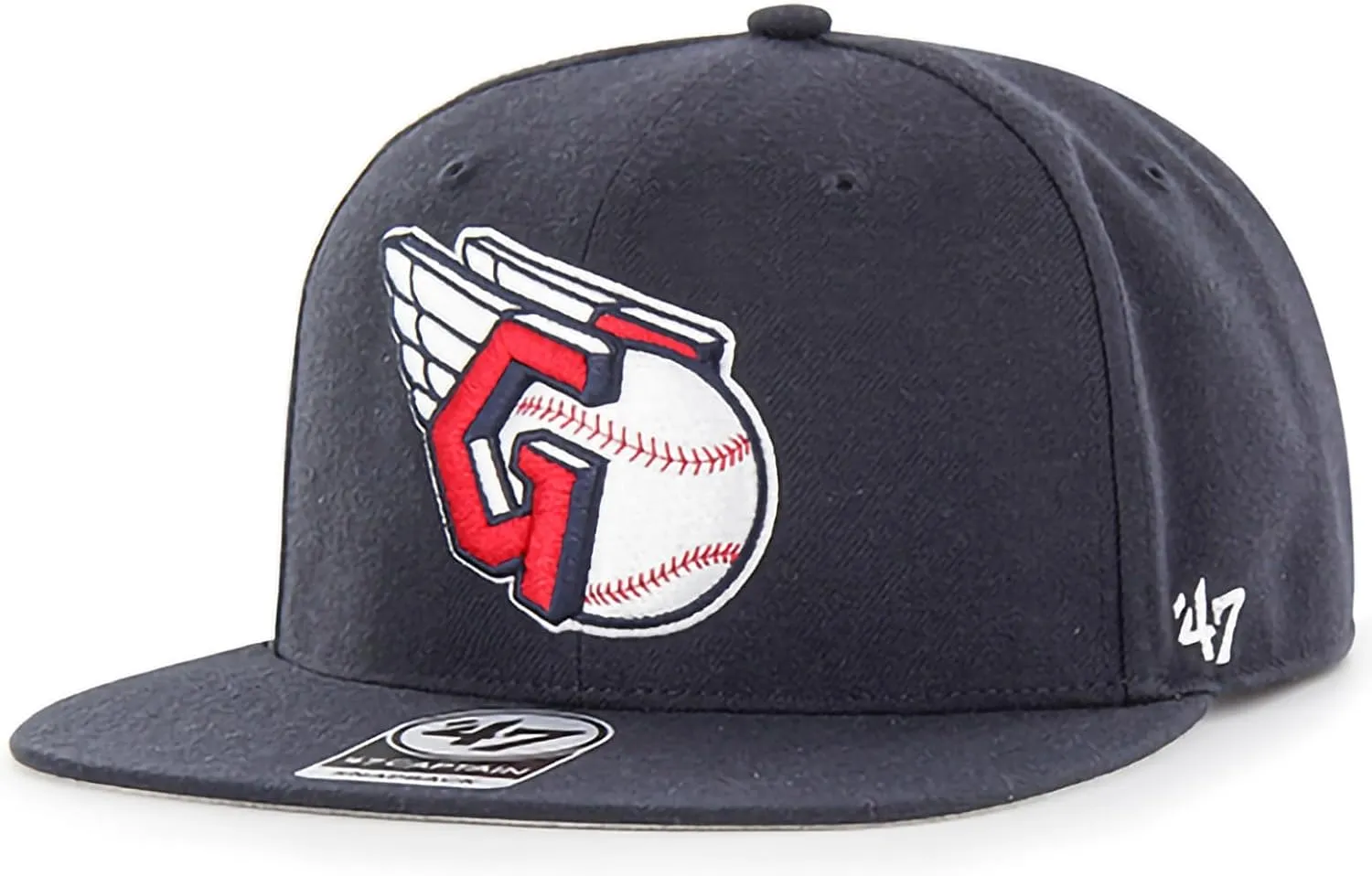 47 MLB Sure Shot Captain Hat Adjustable Structured 6-Panel Snapback Hat Cap, Adult One Size Fits All