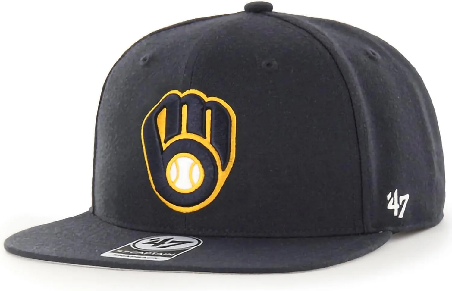 47 MLB Sure Shot Captain Hat Adjustable Structured 6-Panel Snapback Hat Cap, Adult One Size Fits All