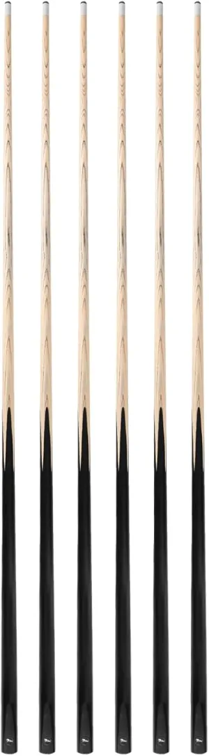 58" one Piece Pool cue Stick with 13MM Leather tip, Weight 20OZ Billiards cue Stick, Pool Stick Set of 4 or Set of 6