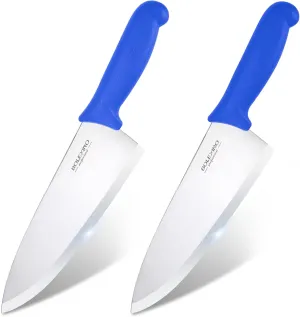 8 inch Japanese High Carbon Stainless Steel Chef Knife Set, Professional Extra Sharp Wide Cook Knife with Non-slip Ergonomic Handle, for Kitchen Home Restaurant