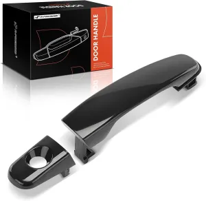 A-Premium Front Left Driver Side Exterior Door Handle with Keyhole Compatible with Chevrolet Equinox 2005-2009, Malibu 2004-2008, HHR 2006-2011 & Suzuki XL-7 & Pontiac G6, Torrent, Smooth Black