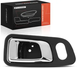 A-Premium Front Left Driver Side Interior Door Handle Compatible with Honda Pilot 2003-2008, Fern Housing with Chrome Lever, Replace# 72165-S9V-A01ZE