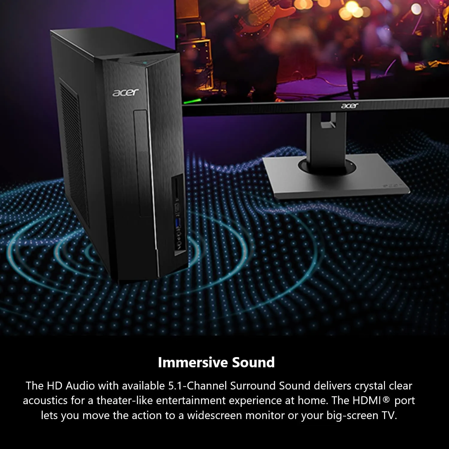 Acer Aspire XC-1780-UA93 Desktop | Intel Core i7-14700 20-Core Processor (Up to 5.4GHz) | 16GB 3200MHz DDR4 RAM | 512GB PCIe Gen 4 SSD | SD Card Reader | Intel Wi-Fi 6E AX211 | Windows 11 Professional
