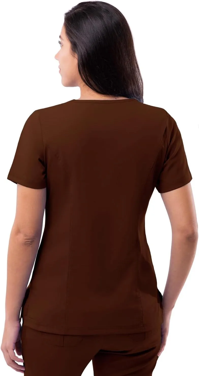 Adar Pro Scrubs for Women - Elevated V-Neck Scrub Top