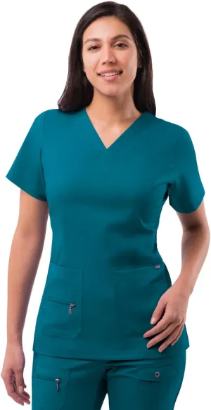 Adar Pro Scrubs for Women - Elevated V-Neck Scrub Top