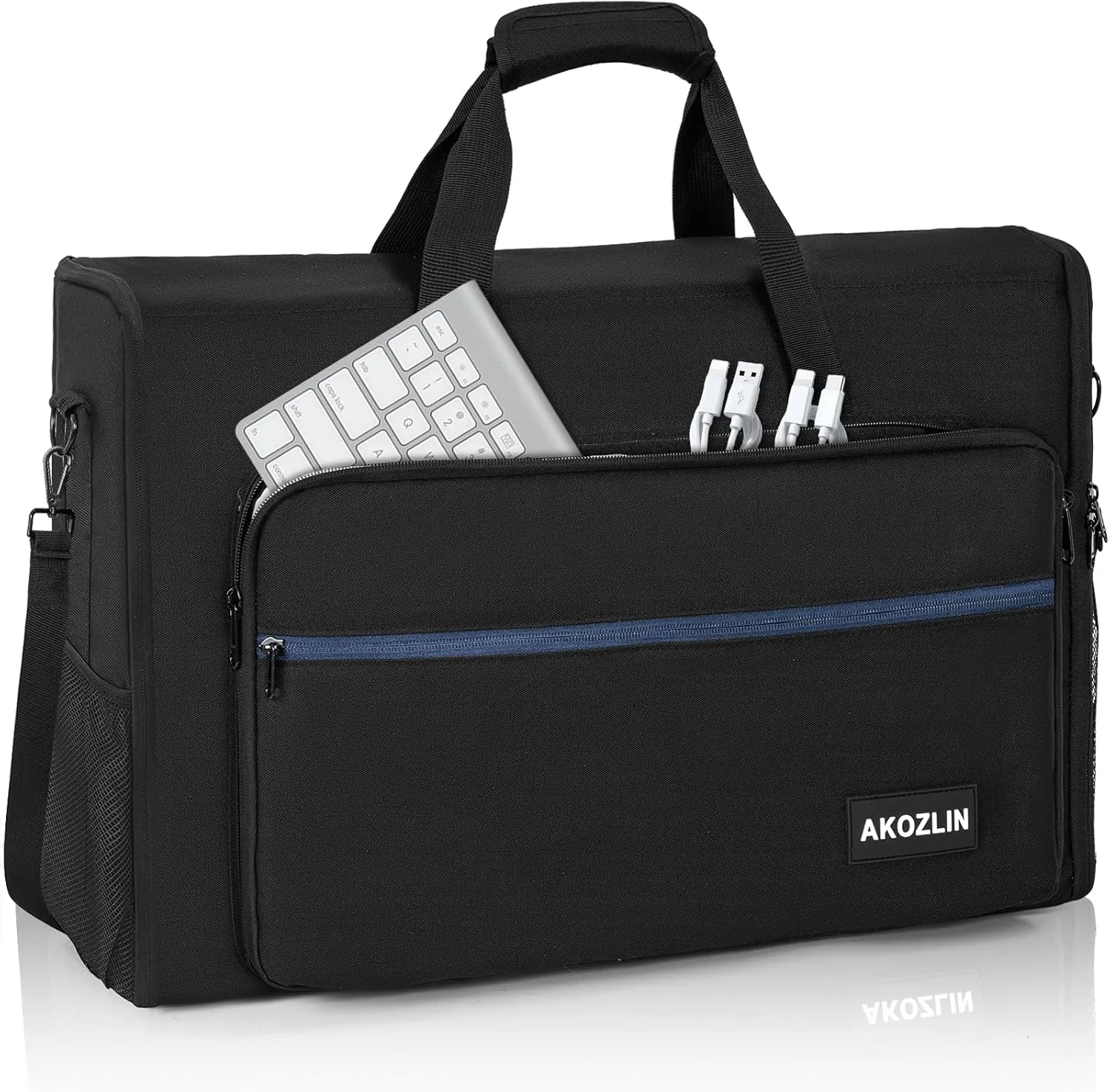 AKOZLIN LCD Screens/TVs Transport Tote Bag for 19" - 24" Displays Padded Monitor Carrying Case (NOT FOR IMAC) Travel Bag With Shoulder Strap Accessories Pocket
