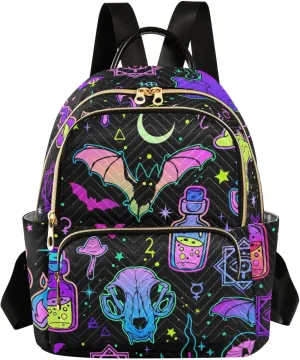 ALAZA Moon Stars Witchery Mini Backpack Purse for Women Travel Bag Fashion Daypack Back Pack Shoulder Bag