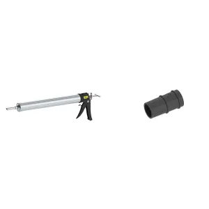 Albion Engineering 30oz DL-59-T13 Special Deluxe Manual Bulk Caulking Gun & 33-10 2" Barrel Loading Sleeve Bundle