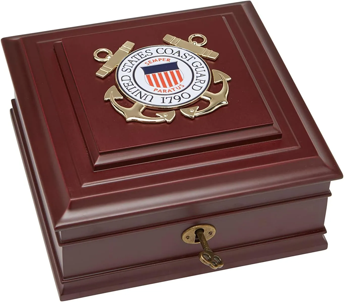 Allied Frame US Coast Guard Medallion Desktop Box