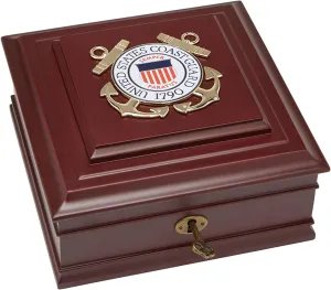 Allied Frame US Coast Guard Medallion Desktop Box