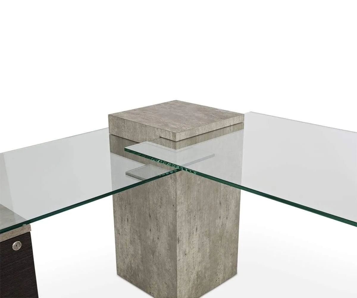 Alva Executive Desk, Right-Facing Return