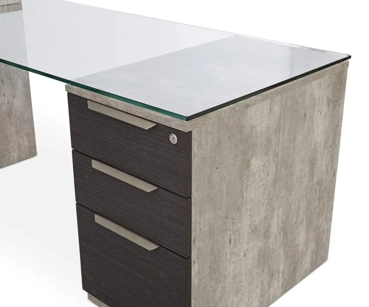 Alva Executive Desk, Right-Facing Return