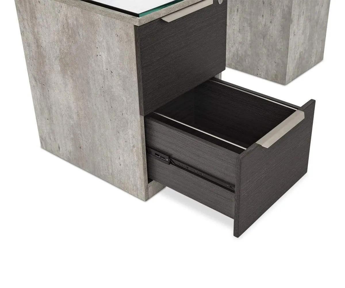 Alva Executive Desk, Right-Facing Return