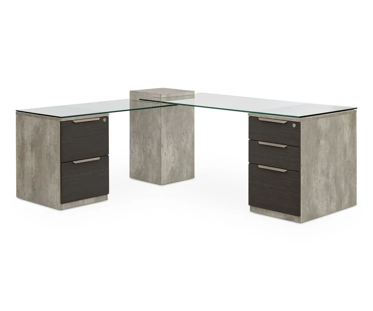 Alva Executive Desk, Right-Facing Return