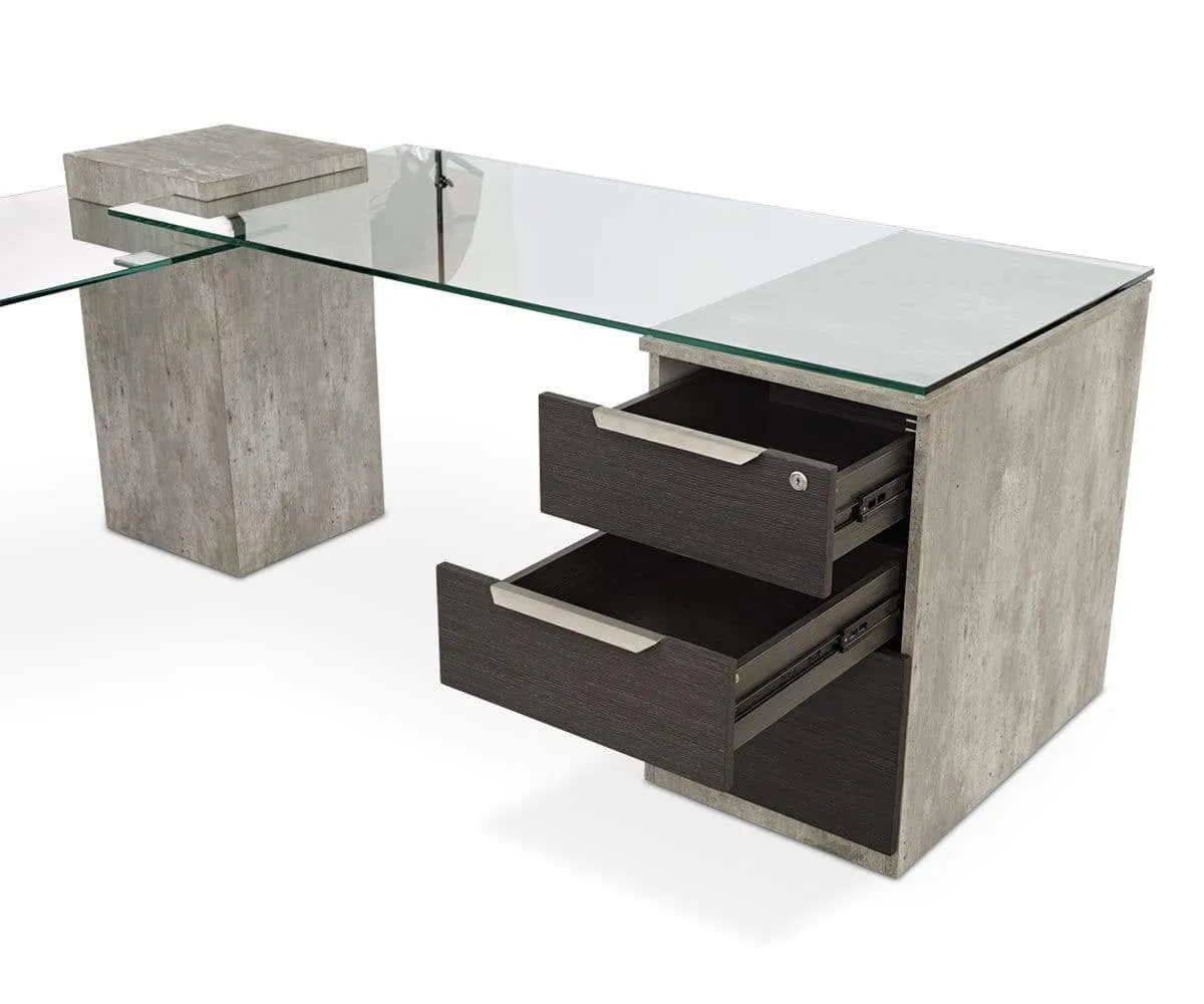 Alva Executive Desk, Right-Facing Return