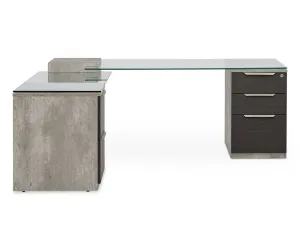 Alva Executive Desk, Right-Facing Return